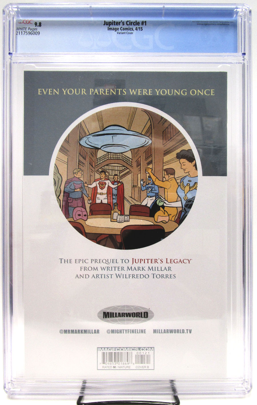 Jupiters Circle #1 Cover F Frank Quitely Variant CGC 9.8