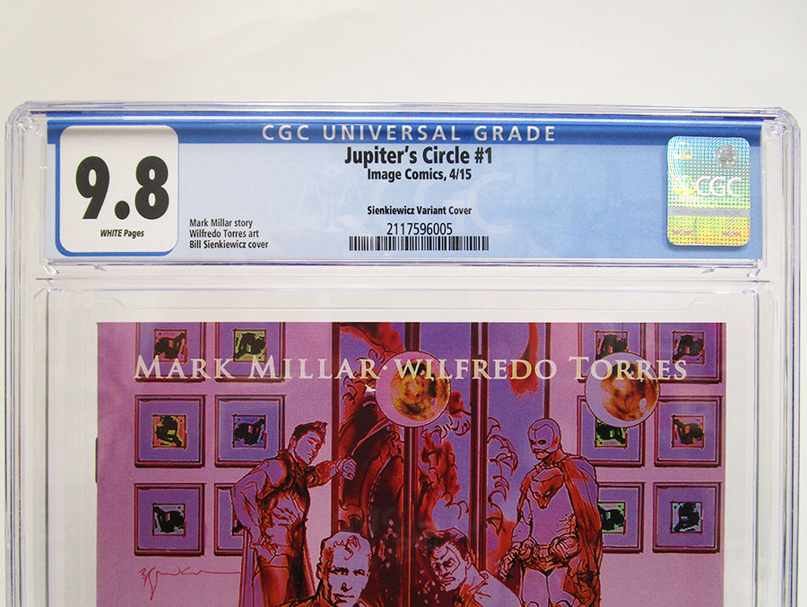 Jupiters Circle #1 Cover G Bill Sienkiewicz CGC 9.8