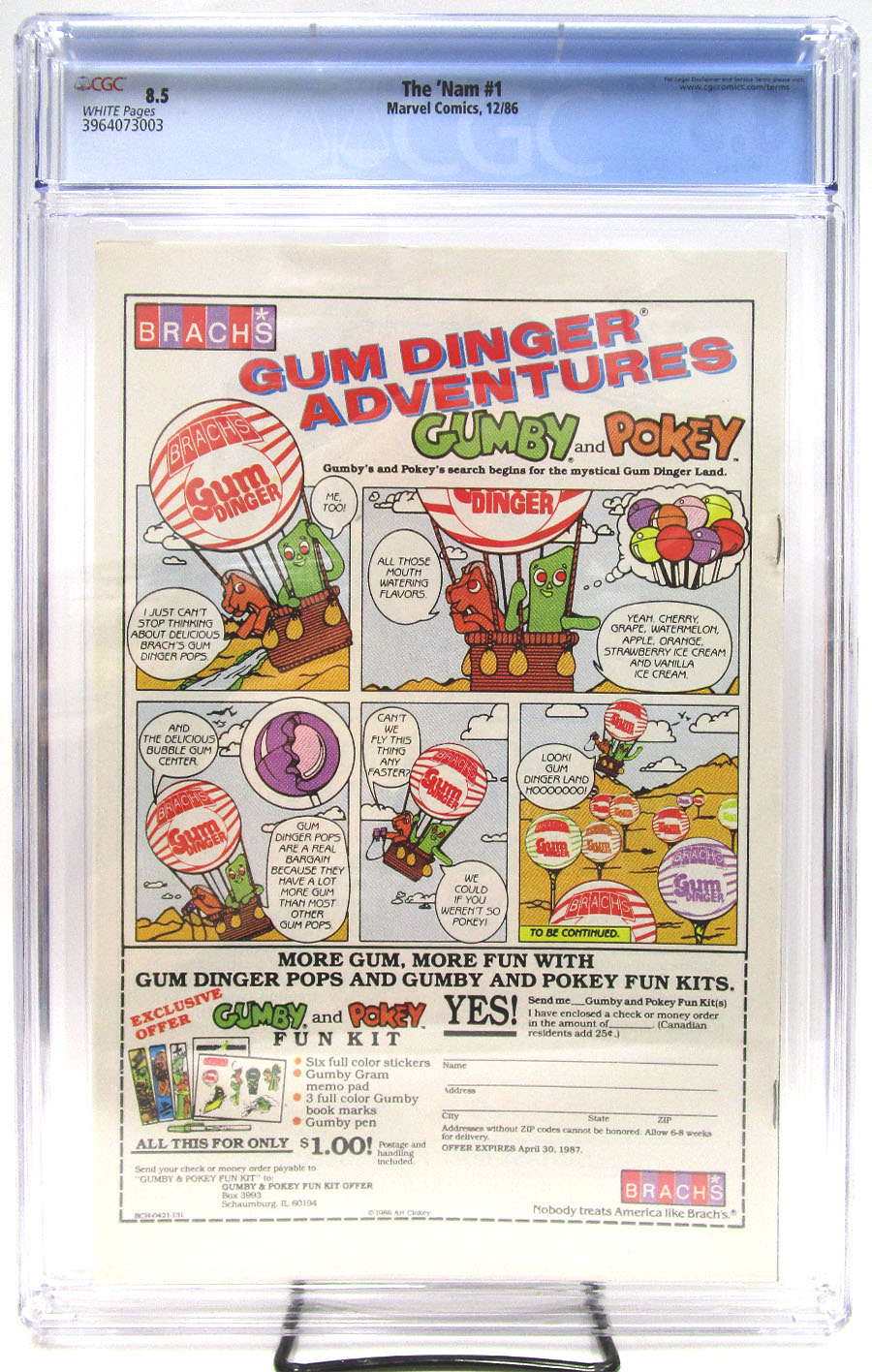 Nam #1 Cover D 1st Ptg CGC 8.5