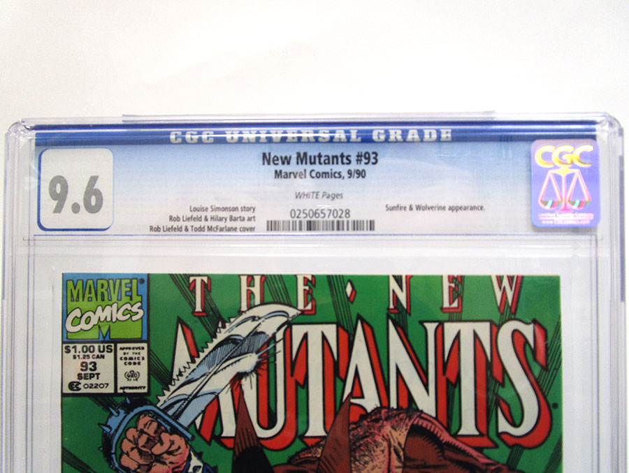 New Mutants #93 Cover C CGC 9.6