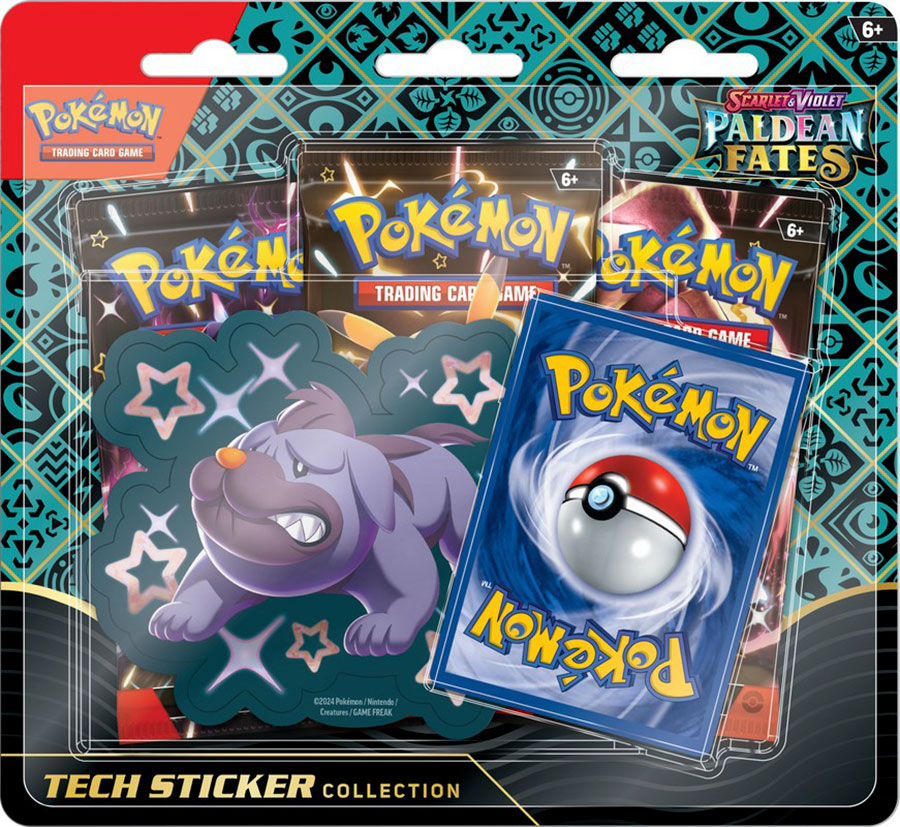 Pokemon Scarlet And Violet Paldean Fates Tech Sticker Collection (Case)
