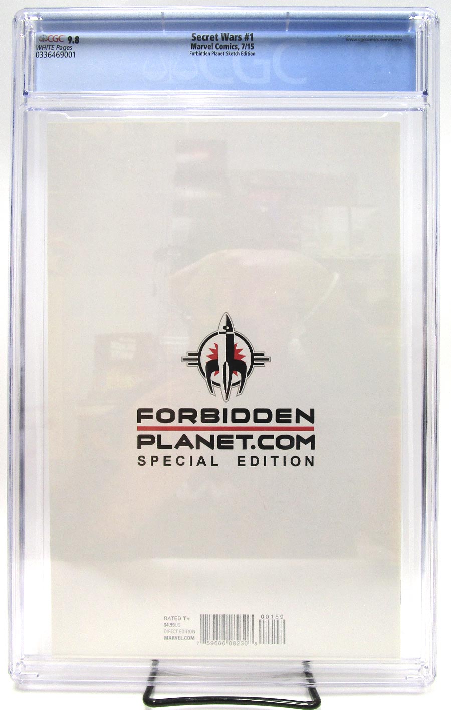 Secret Wars #1 Cover Z-W Forbidden Planet Sketch Variant Cover CGC 9.8
