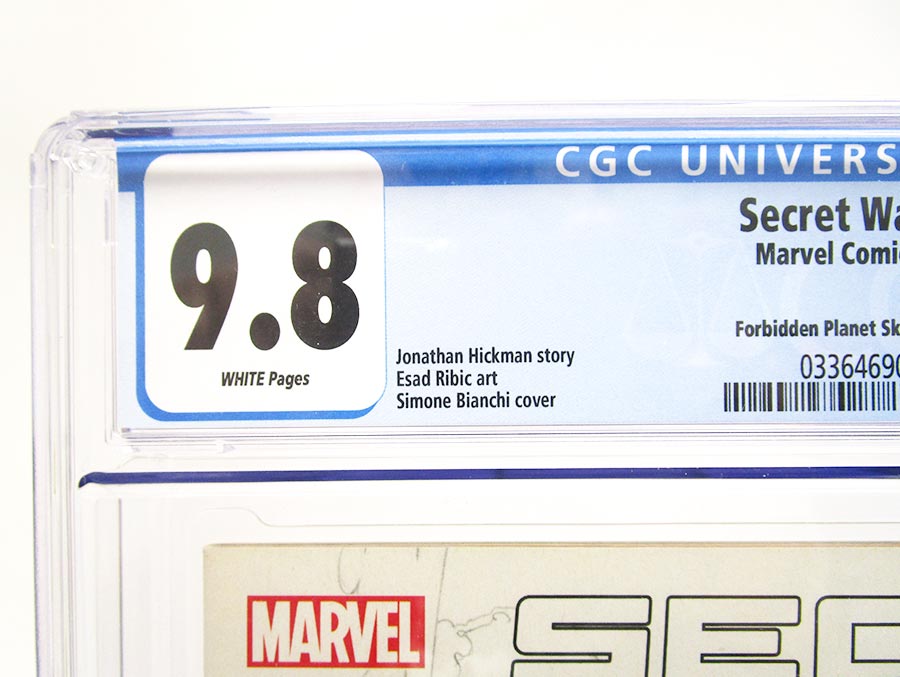 Secret Wars #1 Cover Z-W Forbidden Planet Sketch Variant Cover CGC 9.8