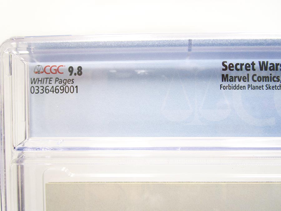 Secret Wars #1 Cover Z-W Forbidden Planet Sketch Variant Cover CGC 9.8