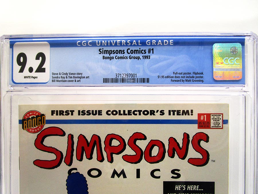 Simpsons Comics #1 Cover C CGC 9.2