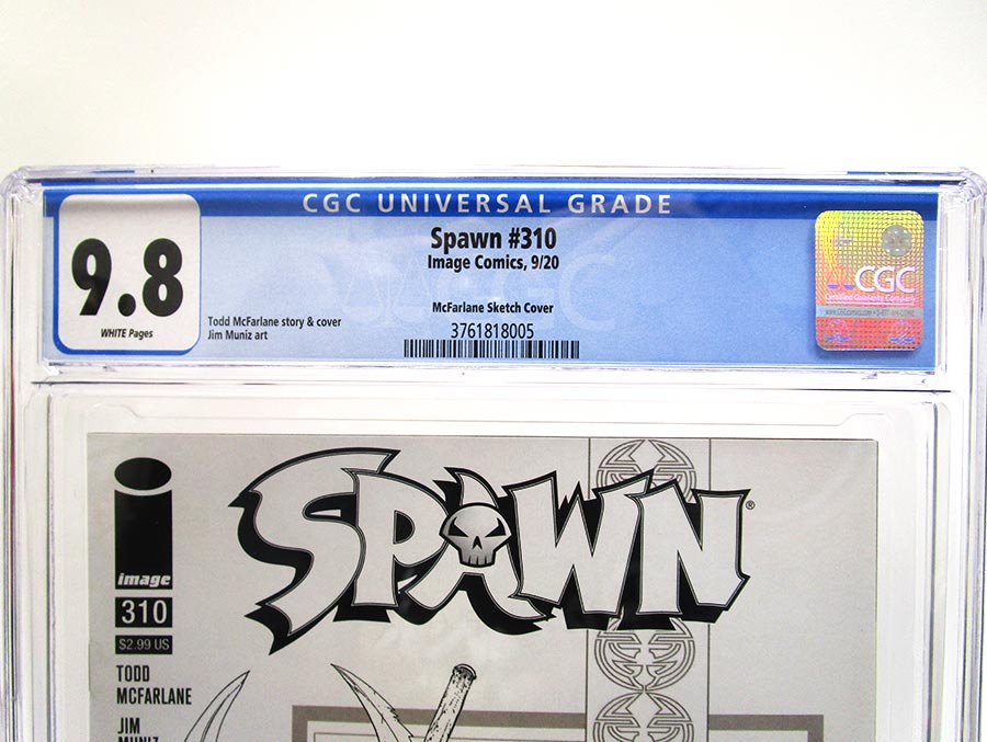 Spawn #310 Cover F Incentive Todd McFarlane Black & White Cover CGC 9.8