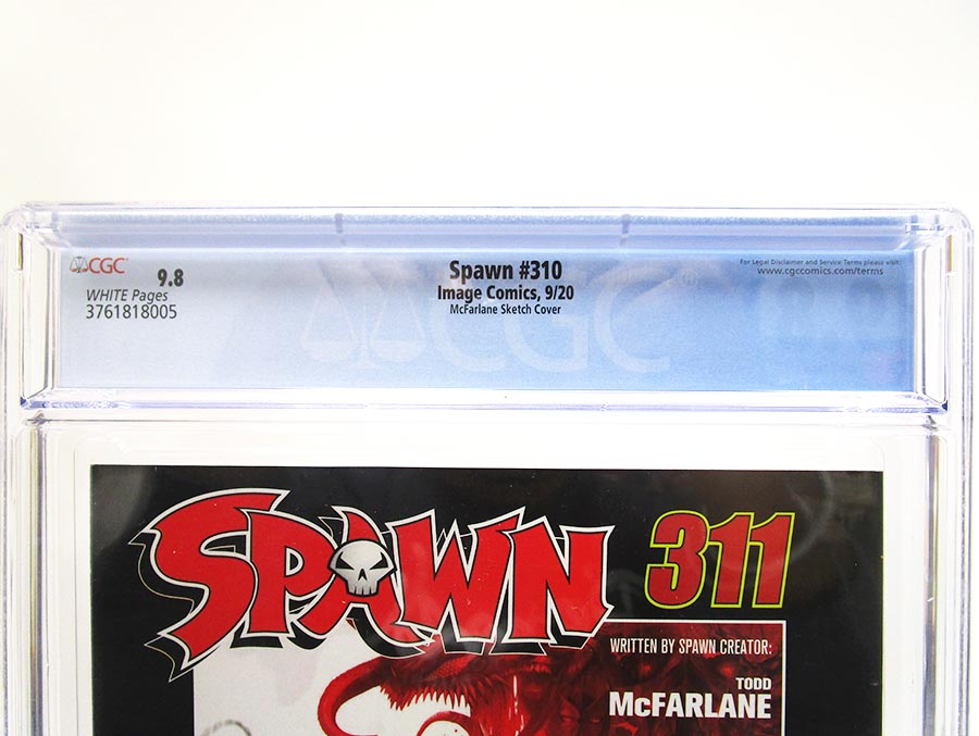 Spawn #310 Cover F Incentive Todd McFarlane Black & White Cover CGC 9.8