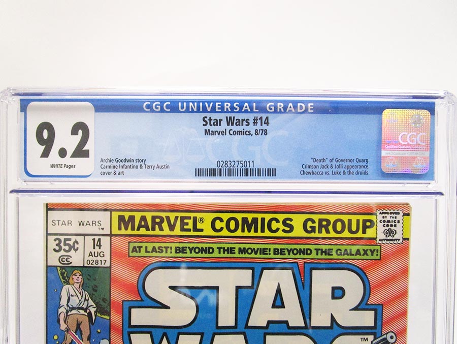 Star Wars (Marvel) Vol 1 #14 Cover C Regular Edition CGC 9.2