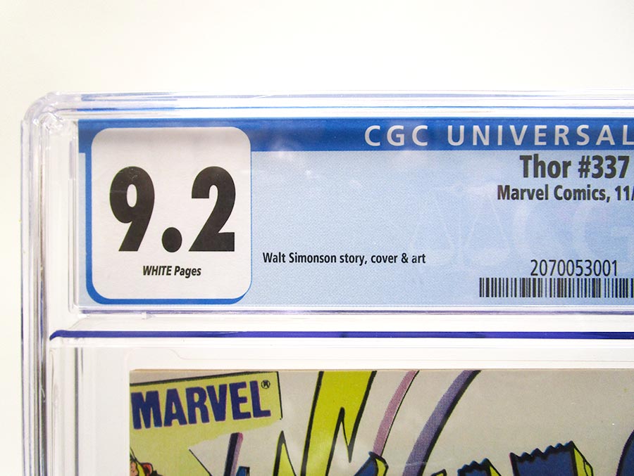 Thor Vol 1 #337 Cover D Newsstand CGC 9.2
