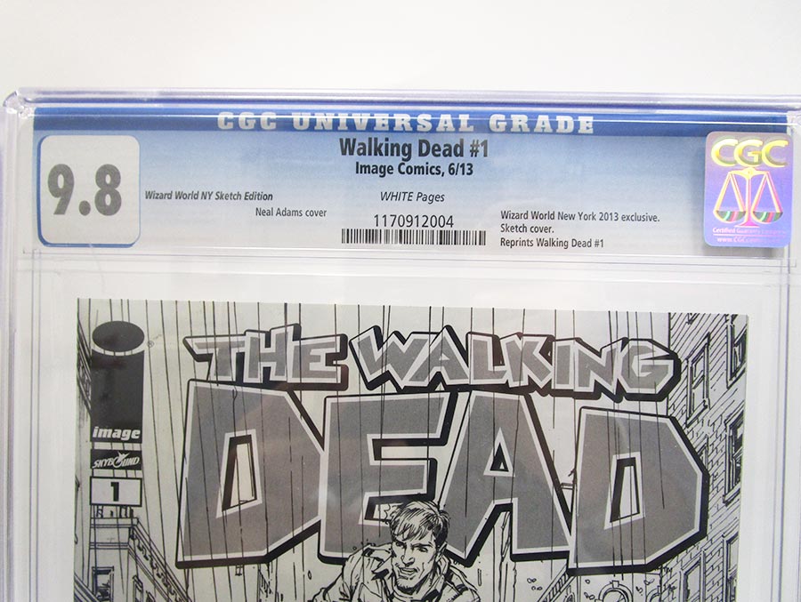 Walking Dead #1 Cover Z-Z-J Wizard World Neal Adams NYC Variant CGC 9.8