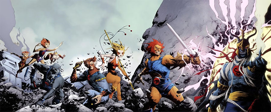 Thundercats Vol 3 #1 Blowout Cards Exclusive Jae Lee X-Men Homage Connecting Cover Set (5 Books)