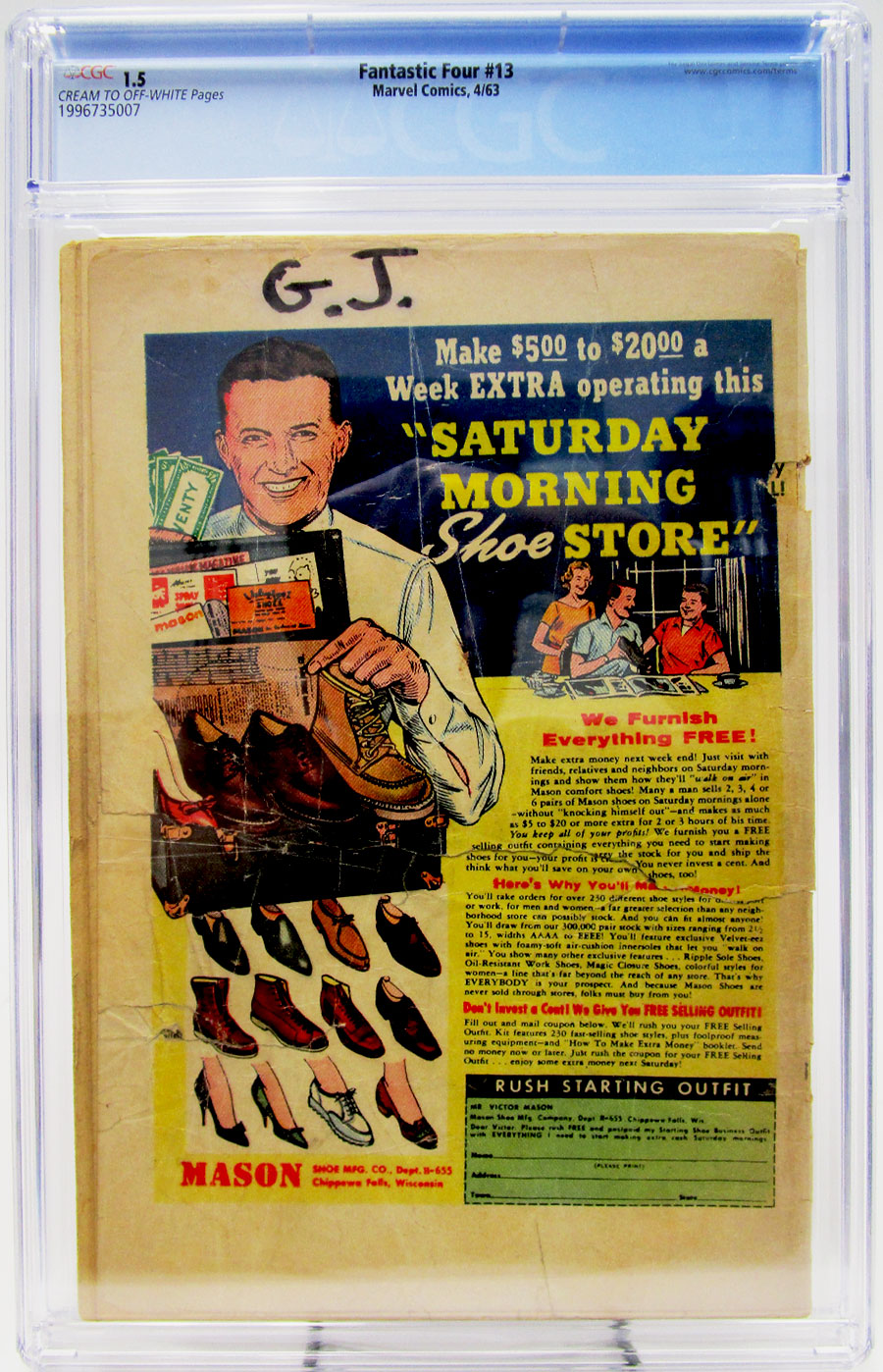 Fantastic Four #13 Cover B CGC 1.5