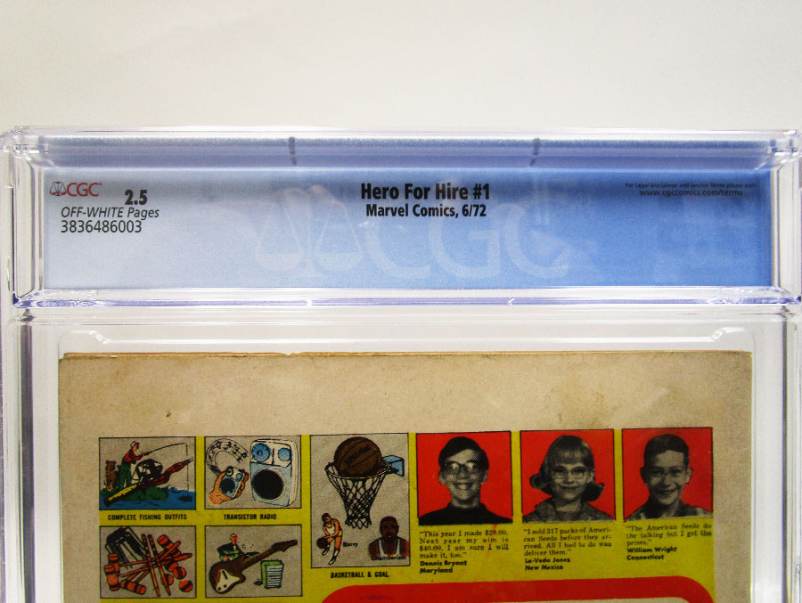 Hero For Hire #1 Cover C CGC 2.5 1st Ptg