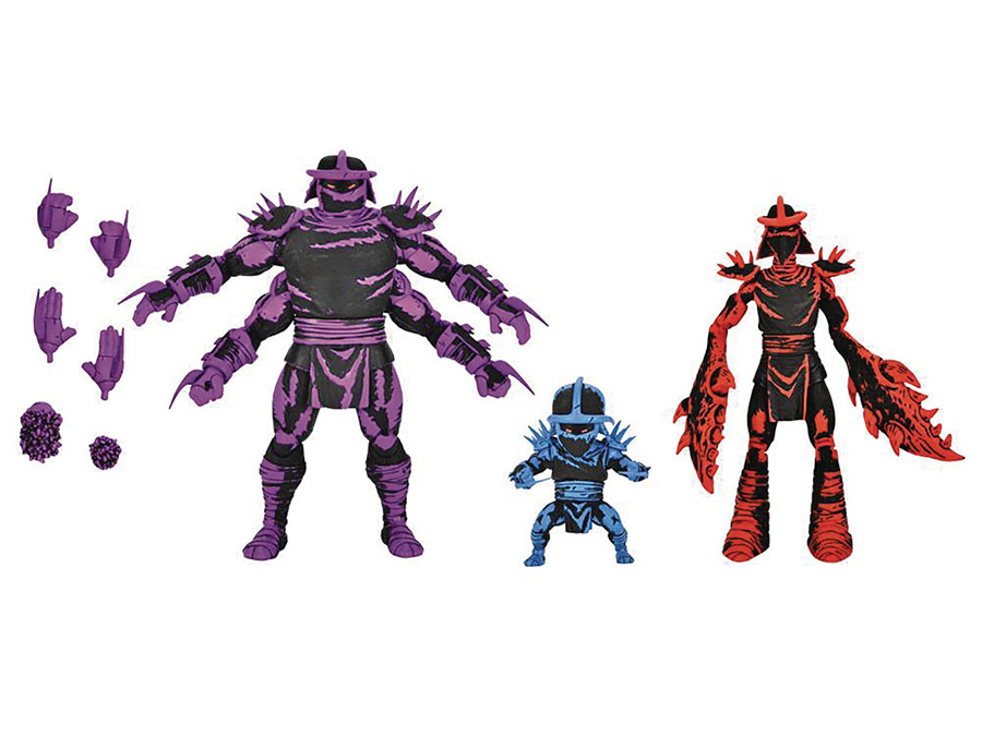 Teenage Mutant Ninja Turtles Mirage Comics Shredder Clones 7-Inch Action Figure Box Set