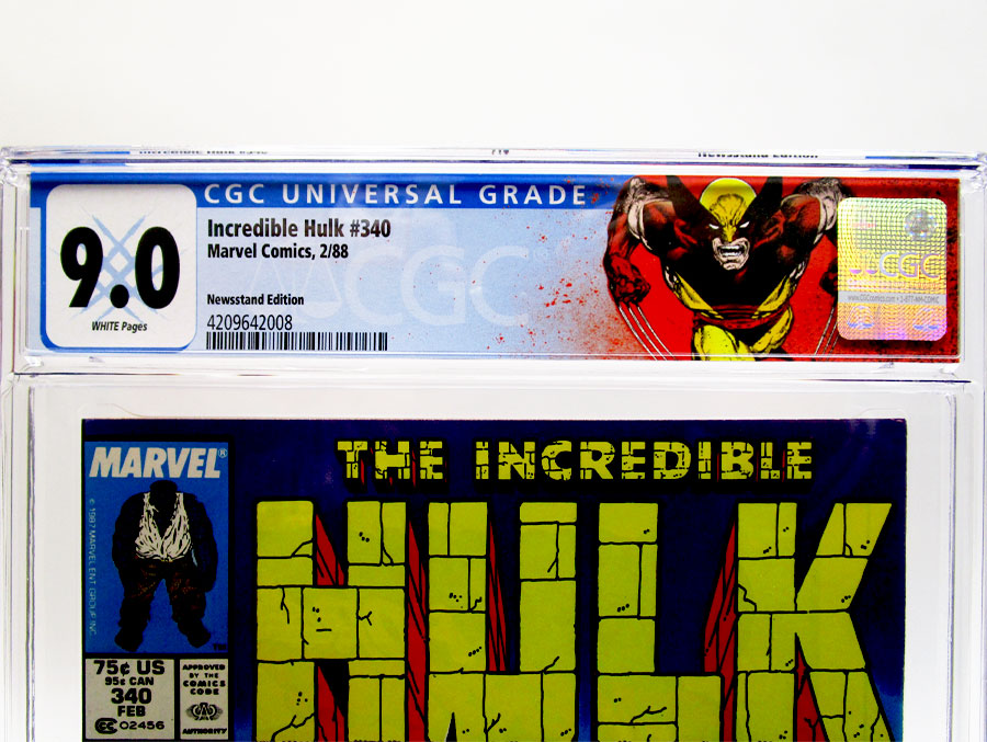 Incredible Hulk #340 Cover E Newsstand Edition CGC 9.0