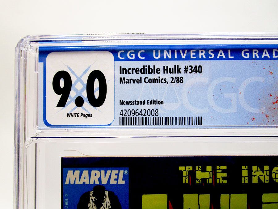 Incredible Hulk #340 Cover E Newsstand Edition CGC 9.0