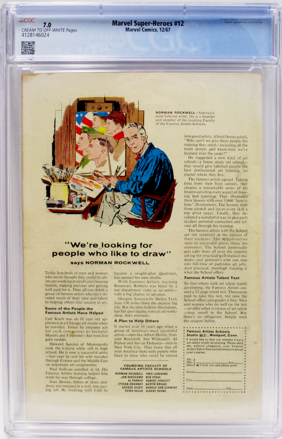 Marvel Super-Heroes #12 Cover C CGC 7.0