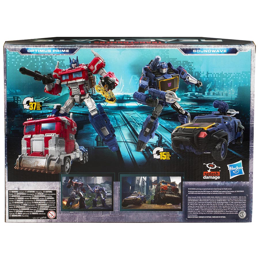 Transformers Reactivate Optimus Prime And Soundwave 2-Pack Action Figure
