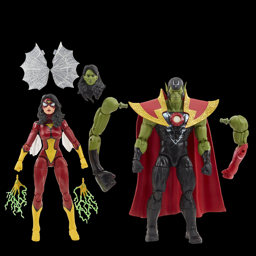 Avengers 60th Anniversary Legends Skrull Queen / Super-Skrull 6-Inch 2-Pack Action Figure