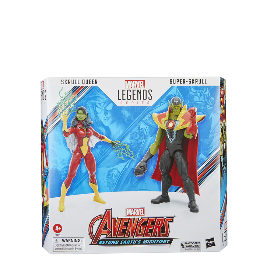 Avengers 60th Anniversary Legends Skrull Queen / Super-Skrull 6-Inch 2-Pack Action Figure