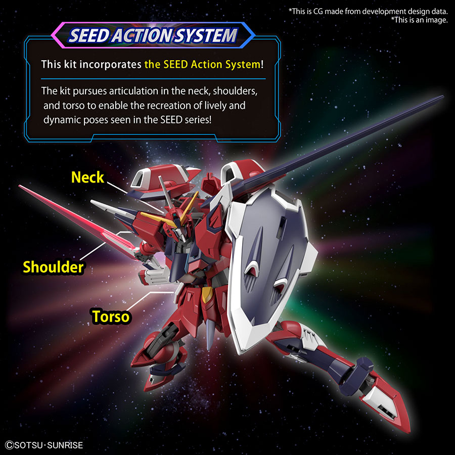 Gundam High Grade Universal Century 1/144 Kit #244 - Cosmic Era - Immortal Justice Gundam
