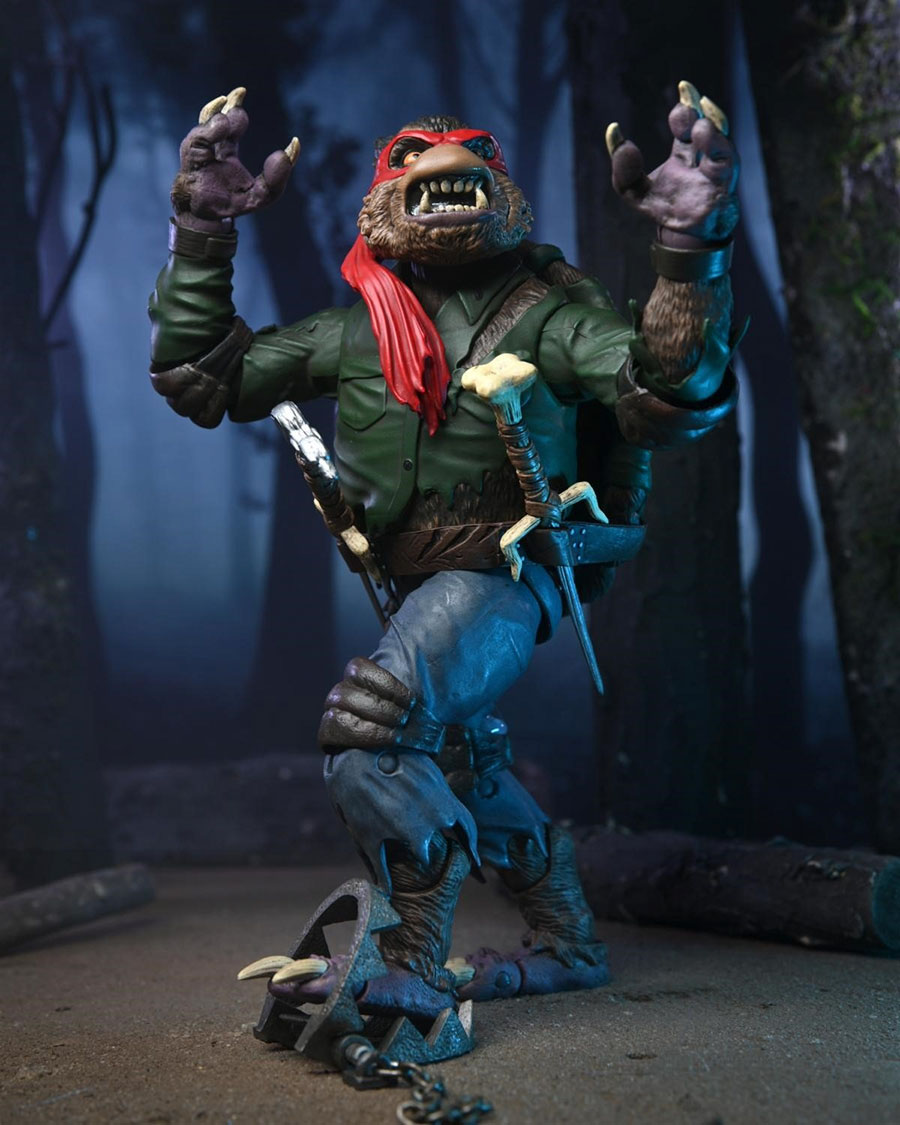 Teenage Mutant Ninja Turtles x Universal Monsters Ultimate Raphael Wolfman 7-Inch Action Figure