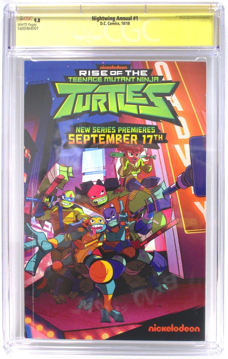 Nightwing Vol 4 Annual #1 Cover C Regular Otto Schimdt Cover CGC Signature Series 9.8 Signed By Benjamin Percy