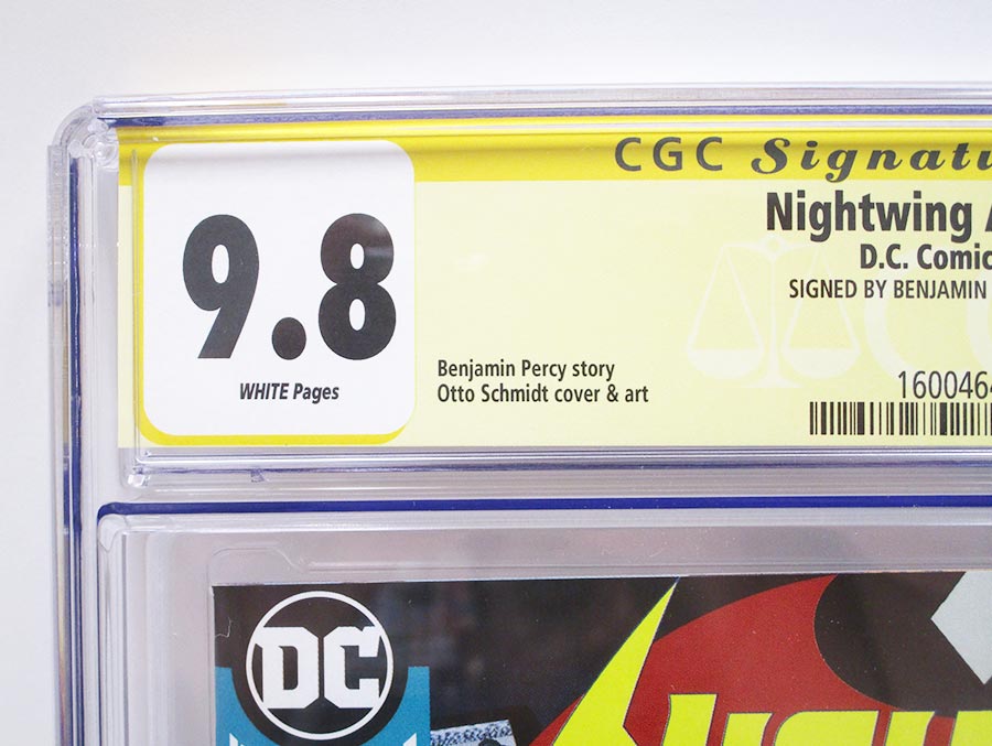 Nightwing Vol 4 Annual #1 Cover C Regular Otto Schimdt Cover CGC Signature Series 9.8 Signed By Benjamin Percy