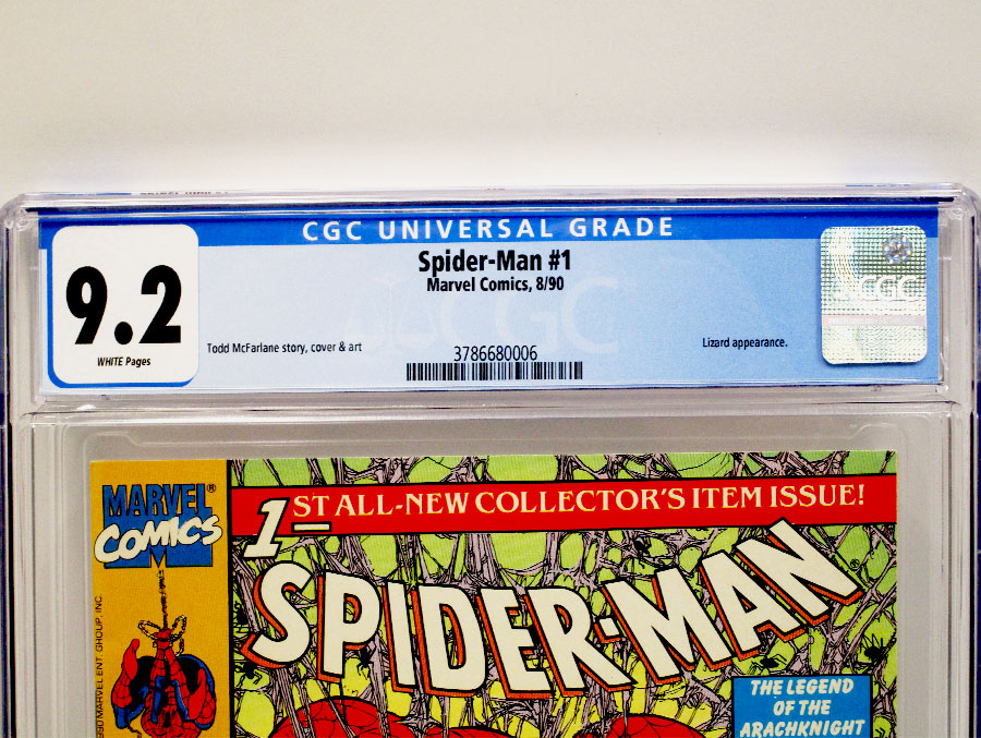 Spider-Man #1 Cover O 1st Ptg Regular Edition With Spidey Face In UPC Box No Bag CGC 9.2