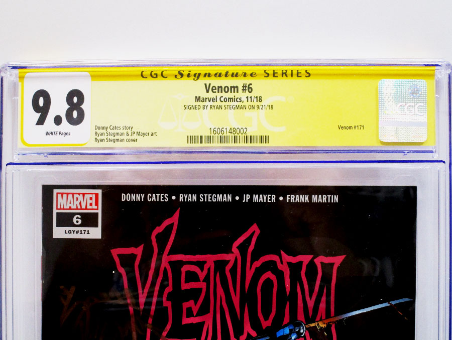 Venom Vol 4 #6 Cover D 1st Ptg Regular Ryan Stegman Cover CGC Signature Series 9.8 Signed By Ryan Stegman