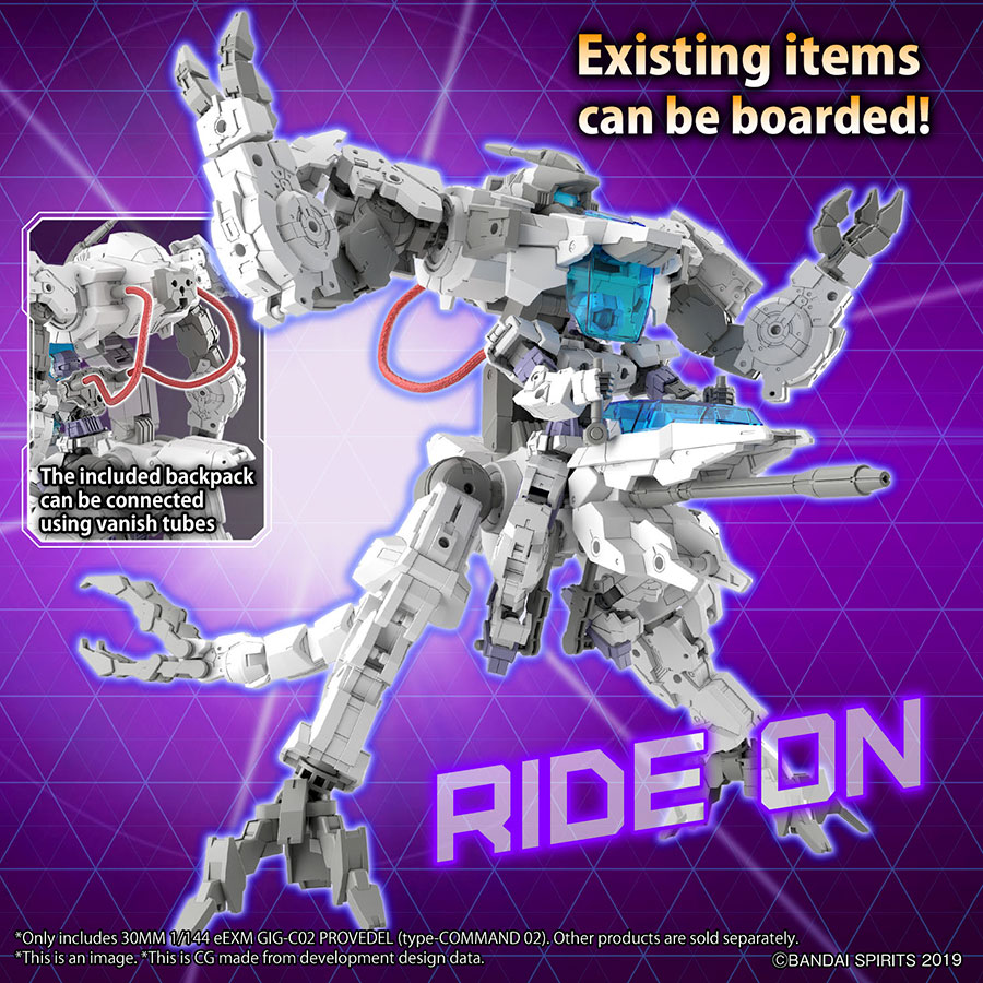 30 Minutes Missions 1/144 Kit #55 eEXM GIG-C02 Provedel (Type-Command 02)