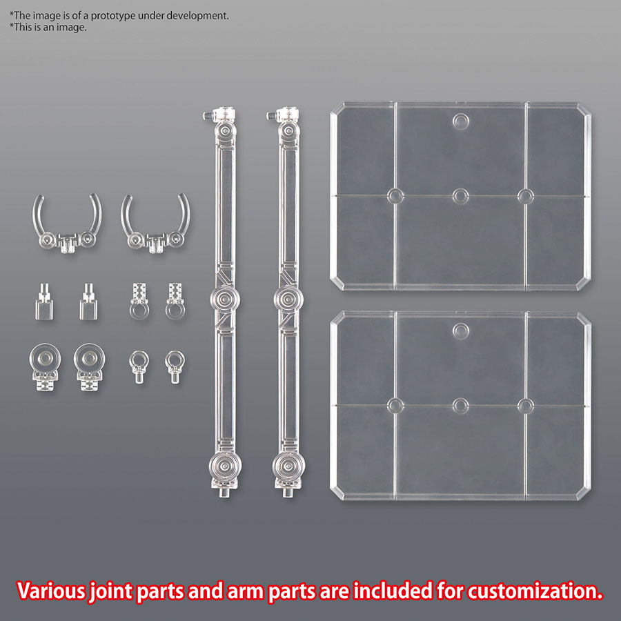 Action Base 7 Display Stand - Clear Color (For 1/144 / HG / RG / 30MM / 30MS / Figure-Rise Standard Kits)