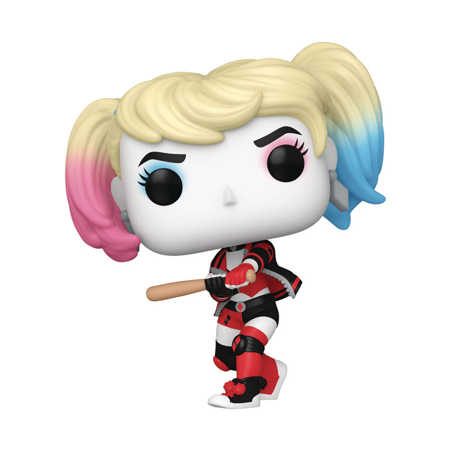 POP Heroes Harley Quinn Animated Series Harley Quinn With Bat Vinyl Figure