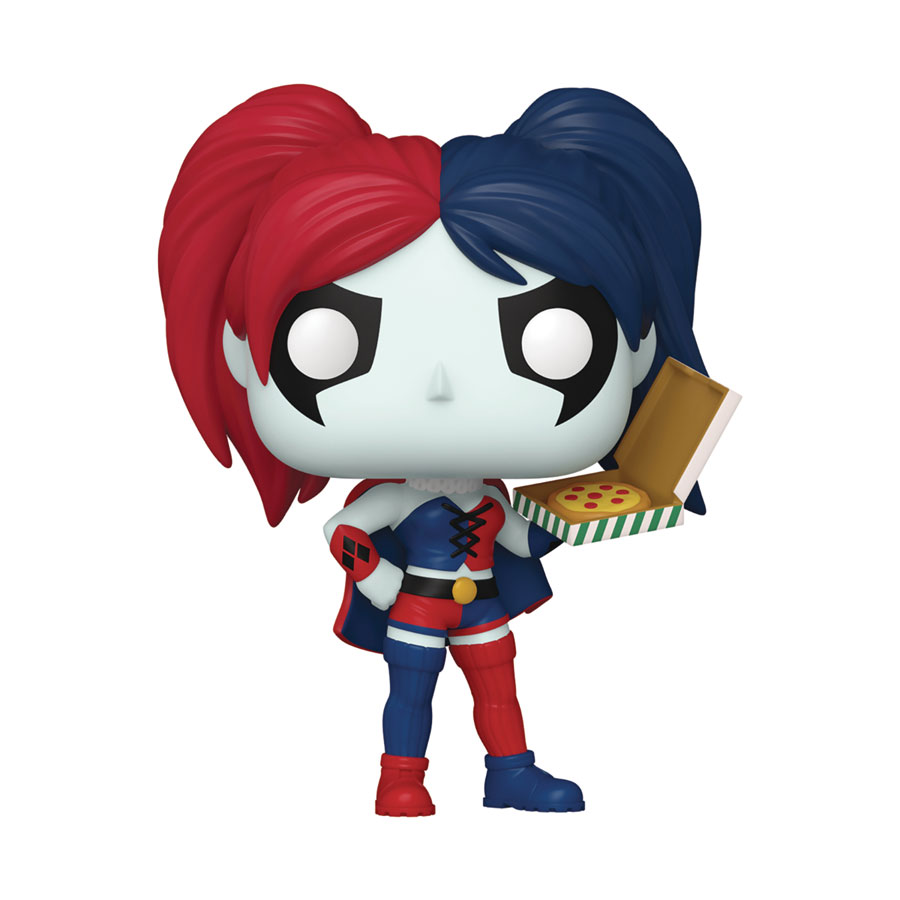 POP Heroes Harley Quinn Animated Series Harley Quinn With Pizza Vinyl Figure