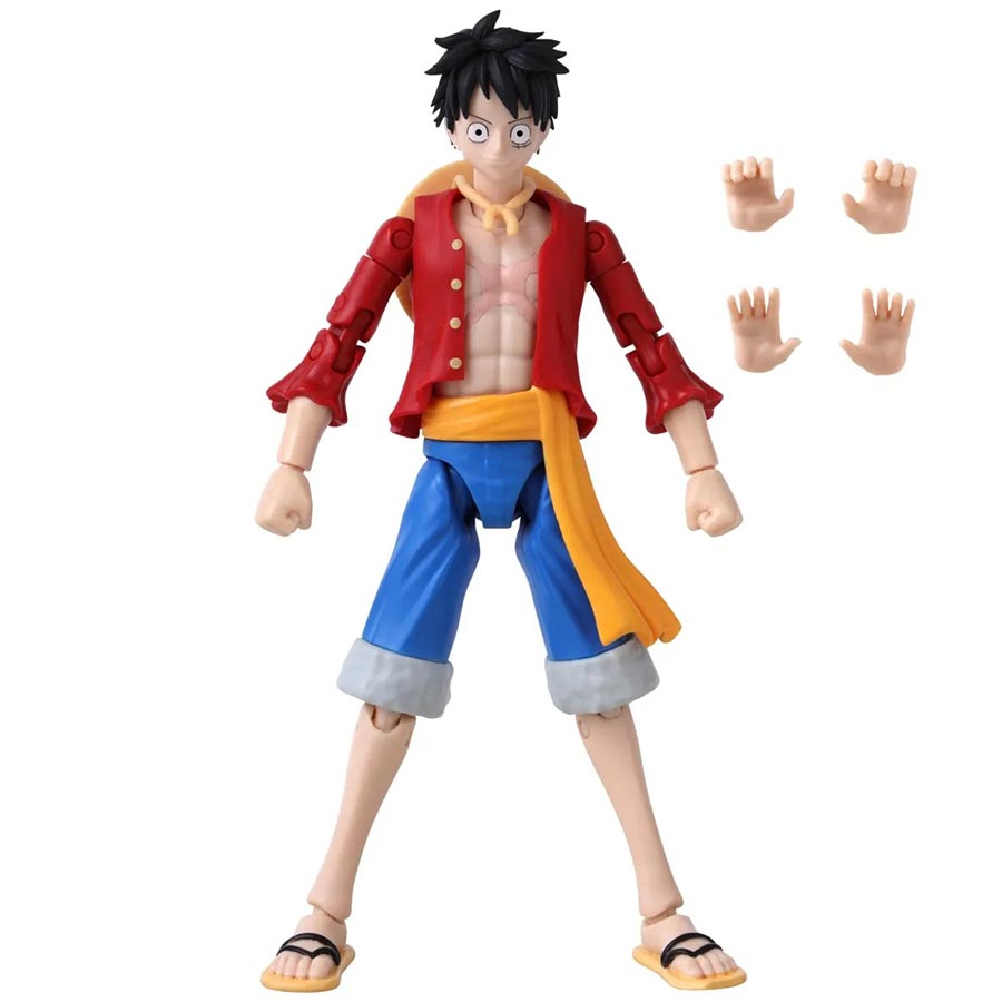 Anime Heroes One Piece 6.5-Inch Action Figure - Monkey D Luffy Renewal Version