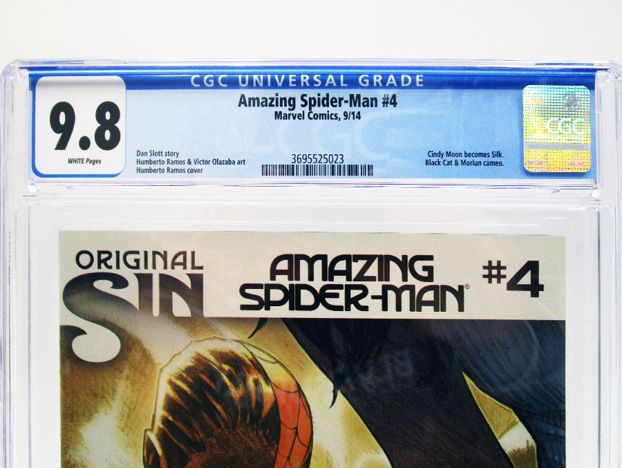 Amazing Spider-Man Vol 3 #4 Cover H 1st Ptg Regular Humberto Ramos Cover (Original Sin Tie-In) CGC 9.8