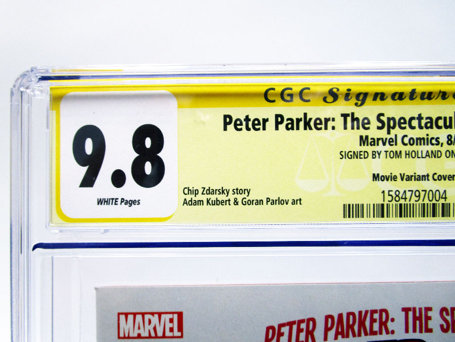 Peter Parker Spectacular Spider-Man #1 Cover U Incentive Movie Variant Cover CGC Signature Series 9.8 Signed by Tom Holland