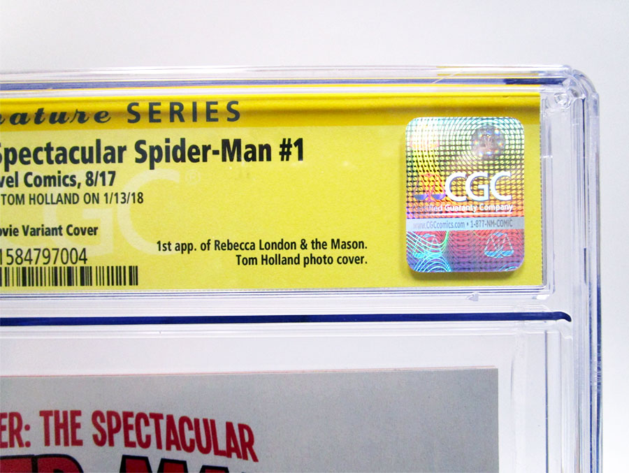 Peter Parker Spectacular Spider-Man #1 Cover U Incentive Movie Variant Cover CGC Signature Series 9.8 Signed by Tom Holland