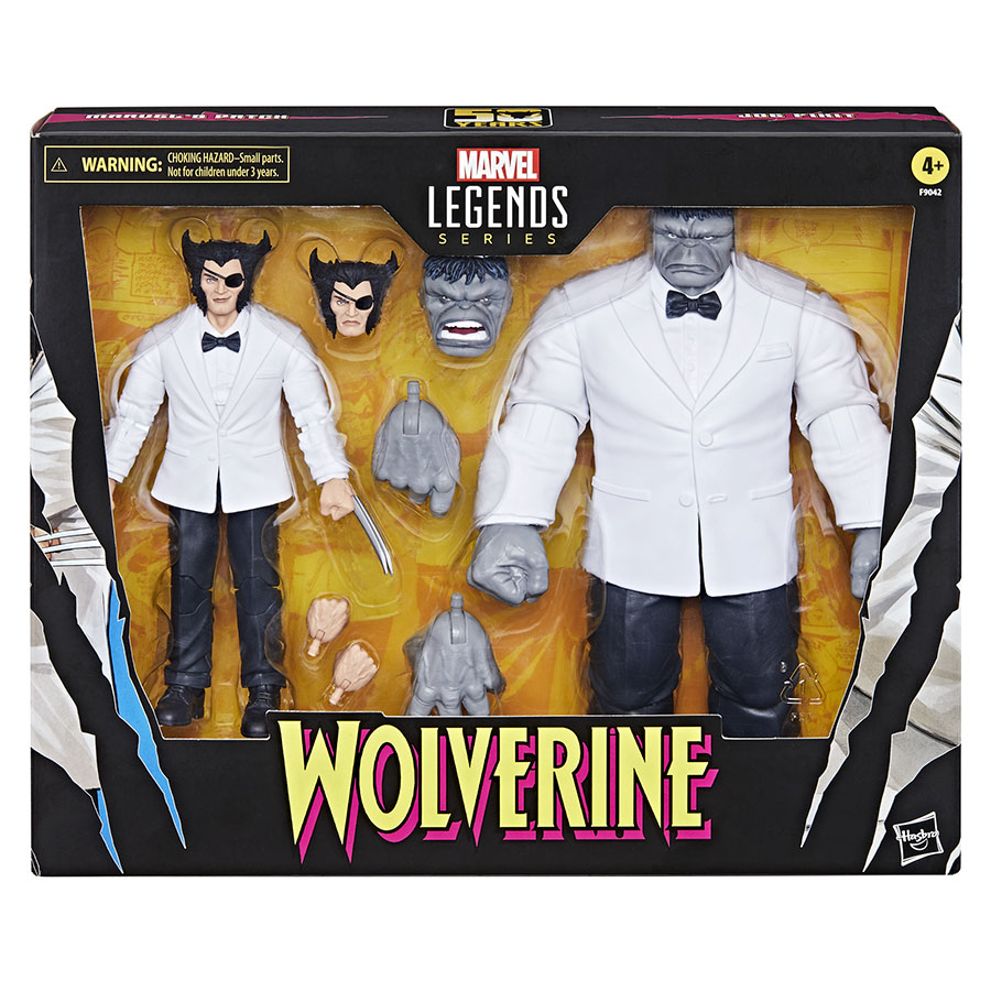 Marvel Legends Wolverine 50th Anniversary Patch & Joe Fixit 2-Pack 6-Inch Action Figure