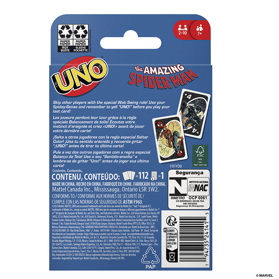 UNO The Amazing Spider-Man Card Game