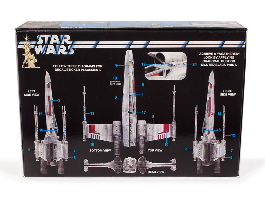 Star Wars A New Hope X-Wing Fighter 1/64 Scale Snap Model Kit