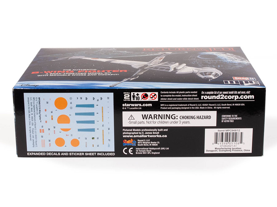 Star Wars Return Of The Jedi B-Wing 1/144 Scale Snap Model Kit