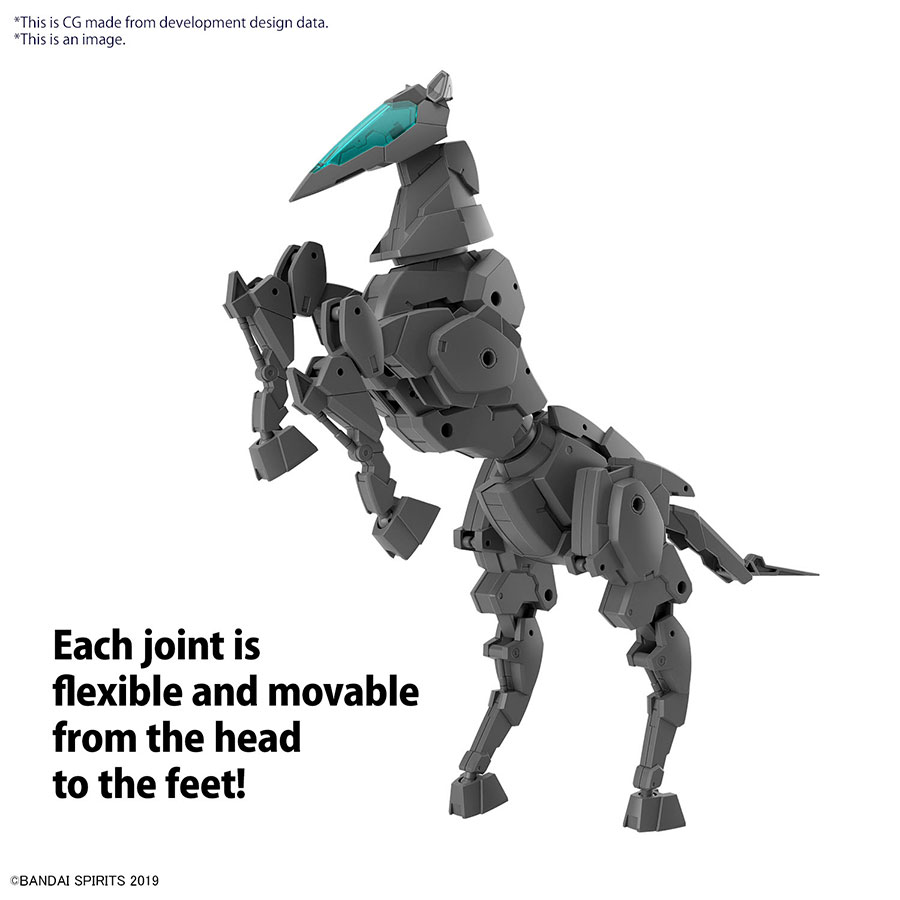 30 Minutes Missions Extended Armament Vehicle 1/144 Kit #EV-16 Horse Mecha Ver. (Dark Gray)