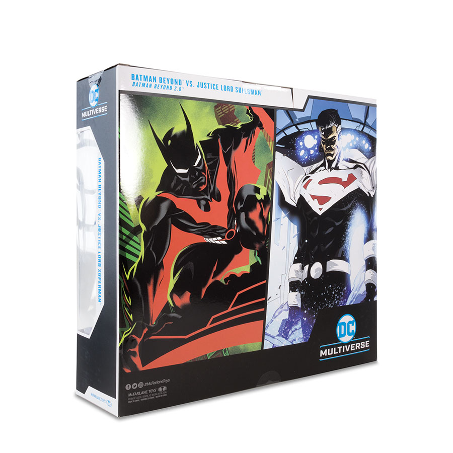 DC Collector Batman Beyond vs Justice Lord Superman 7-Inch 2-Pack Action Figure Case