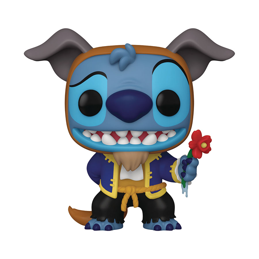 POP Disney Stitch In Costume Stitch As Beast Vinyl Figure