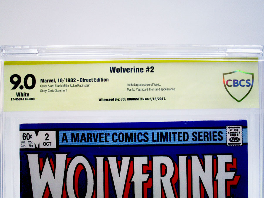 Wolverine #2 Cover D Signed by Joe Rubinstein CBCS 9.0