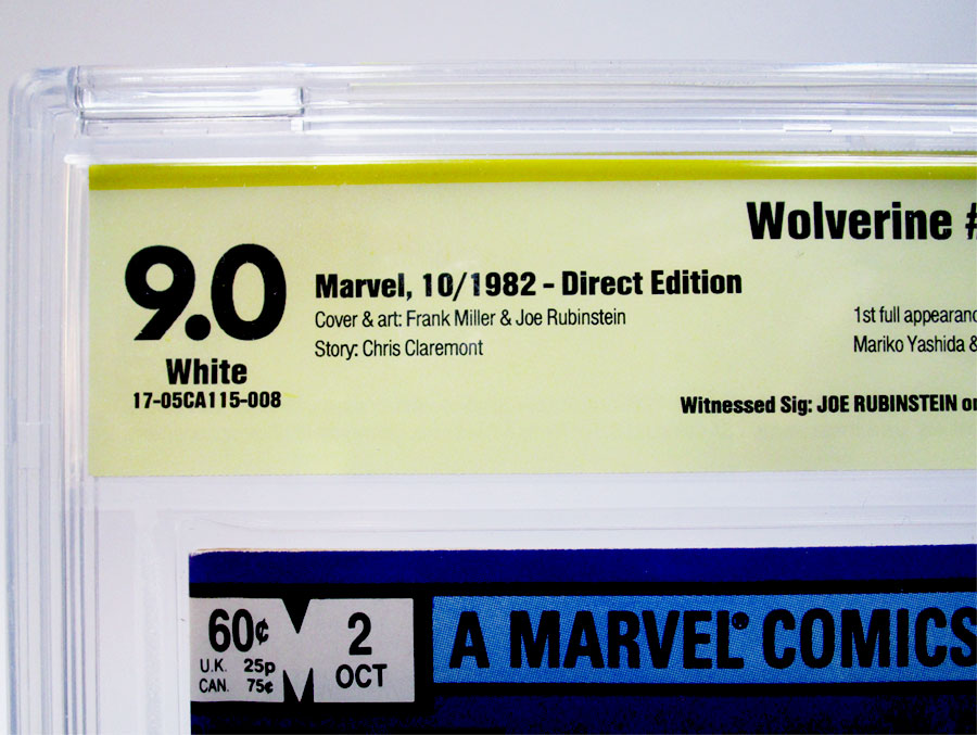 Wolverine #2 Cover D Signed by Joe Rubinstein CBCS 9.0