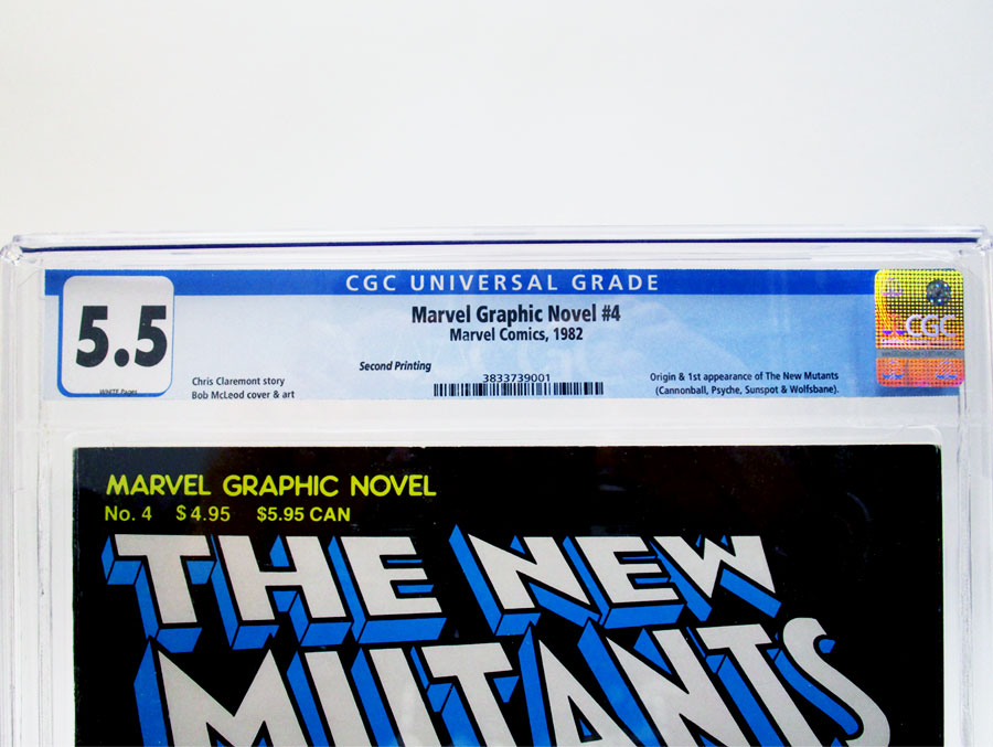 Marvel Graphic Novel #4 New Mutants Cover F 2nd Ptg CGC 5.5