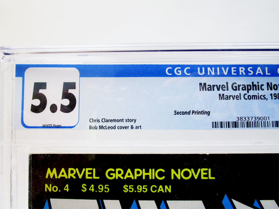 Marvel Graphic Novel #4 New Mutants Cover F 2nd Ptg CGC 5.5