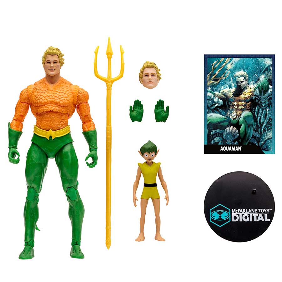 DC Multiverse Digital 7-Inch Action Figure Wave 1 - Classic Aquaman